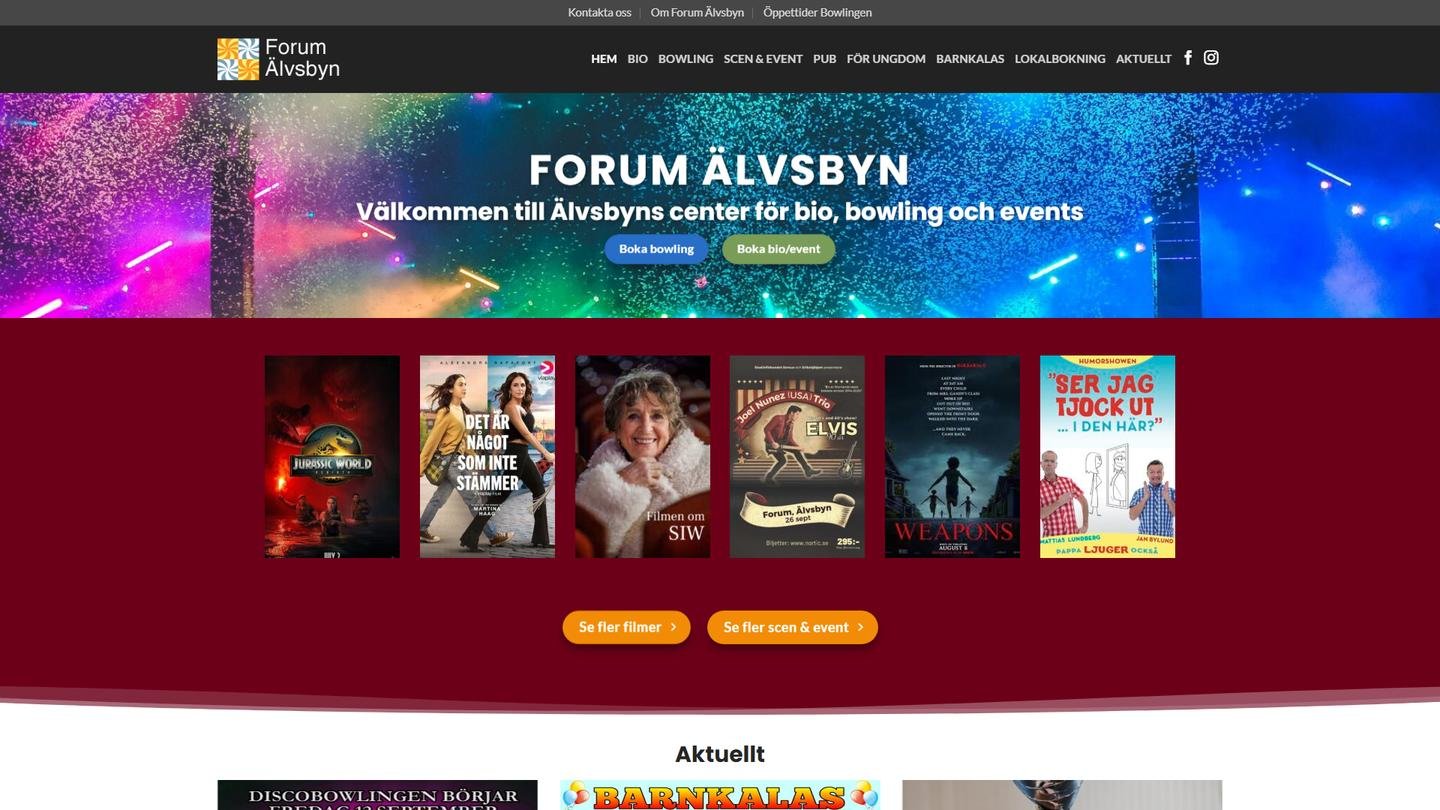 Älvsby Bowling - Bowlinghall interiör