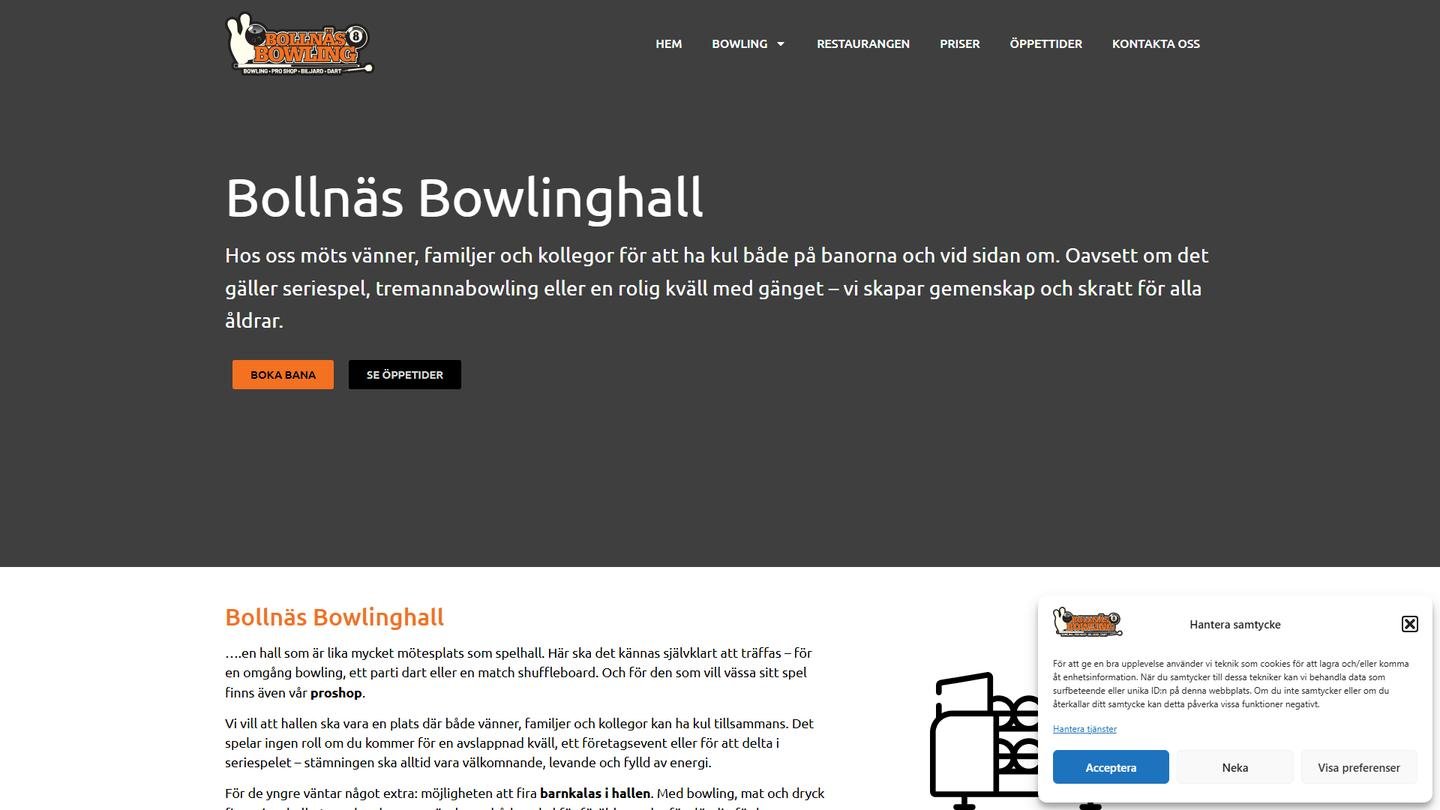 Bollnäs Bowling Club - Bowlinghall interiör