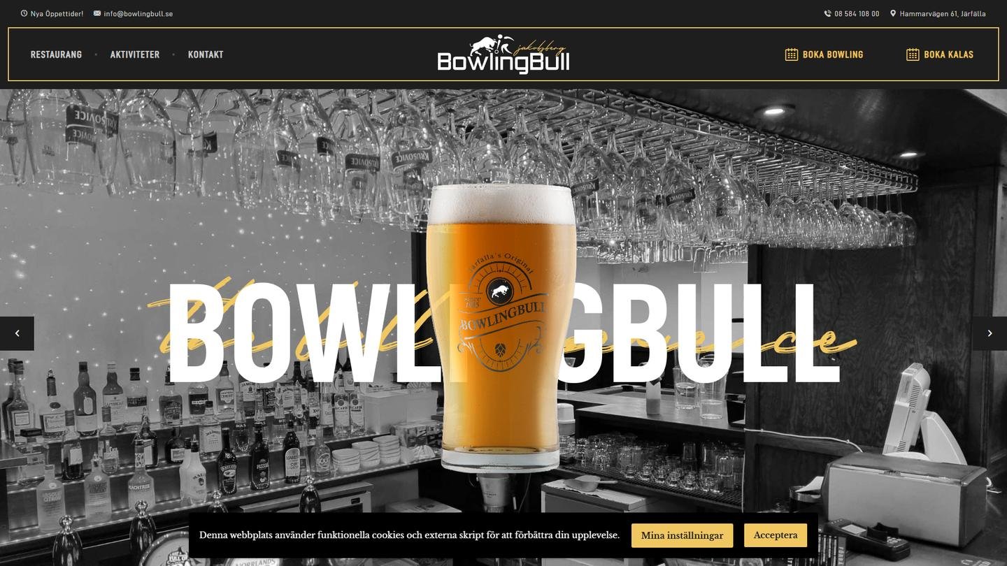 Bowling Bull Jakobsberg - Bowlinghall interiör