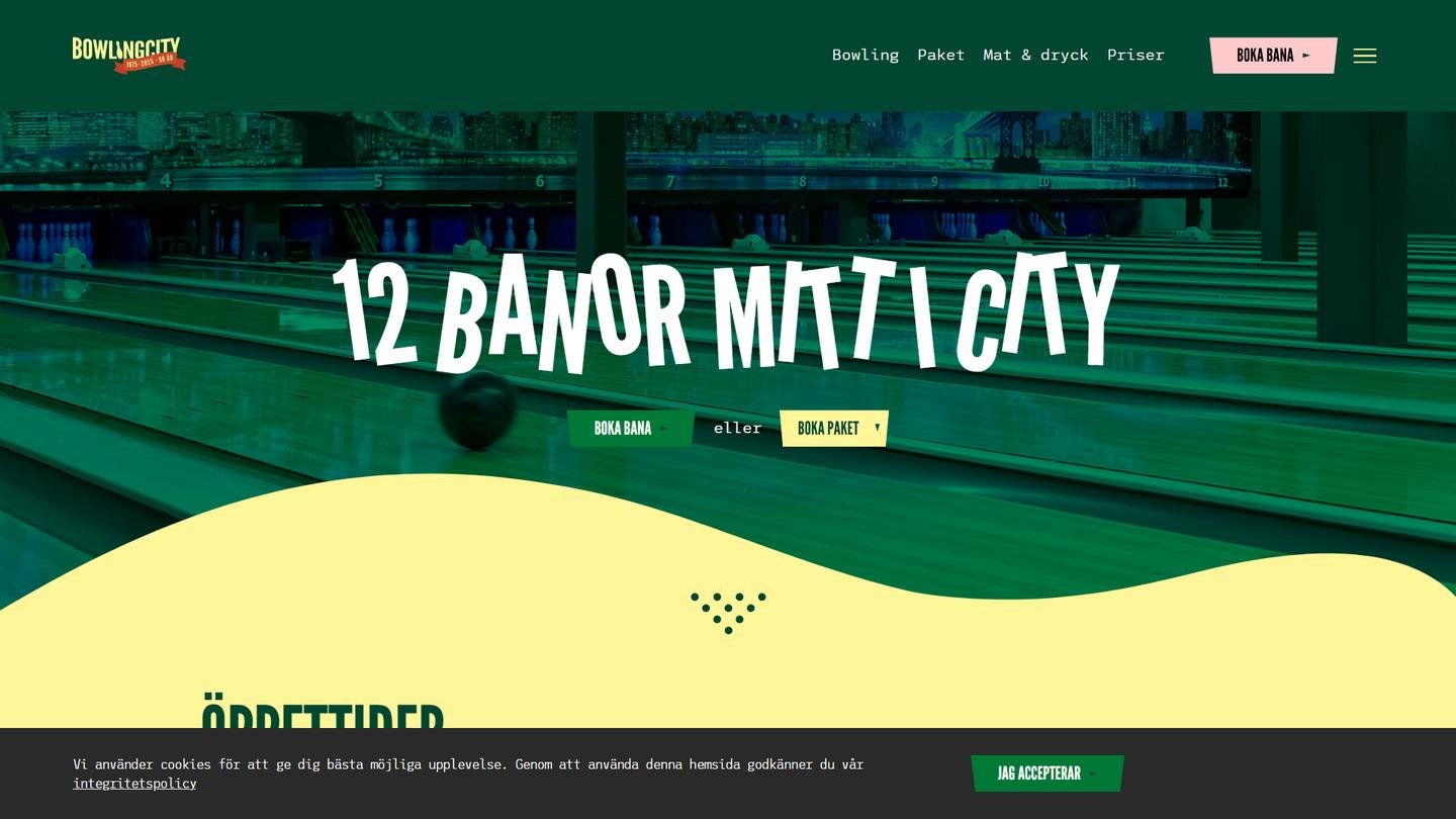 Bowling City - Bowlinghall interiör