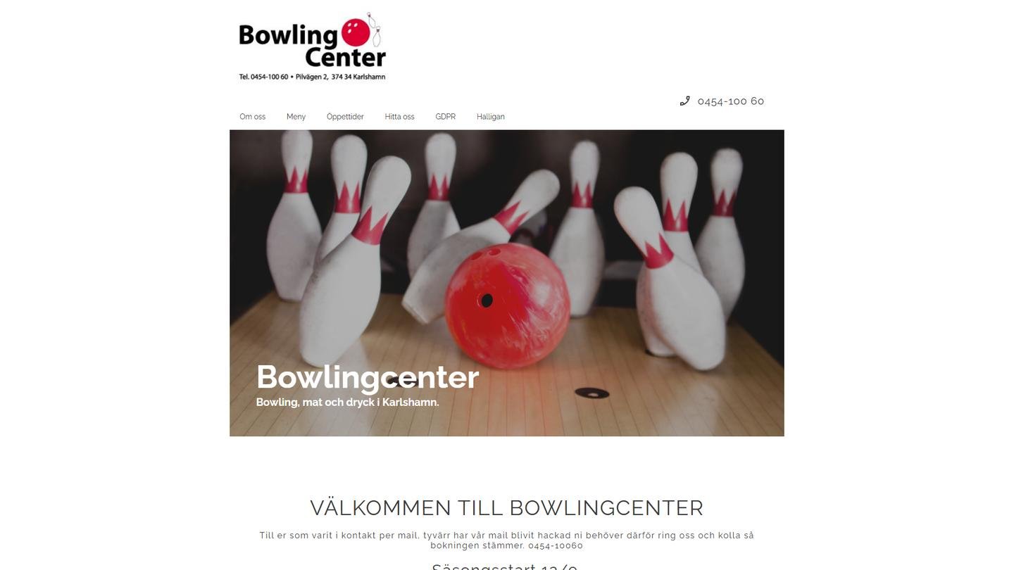 Bowlingcenter i Karlshamn AB - Bowlinghall interiör