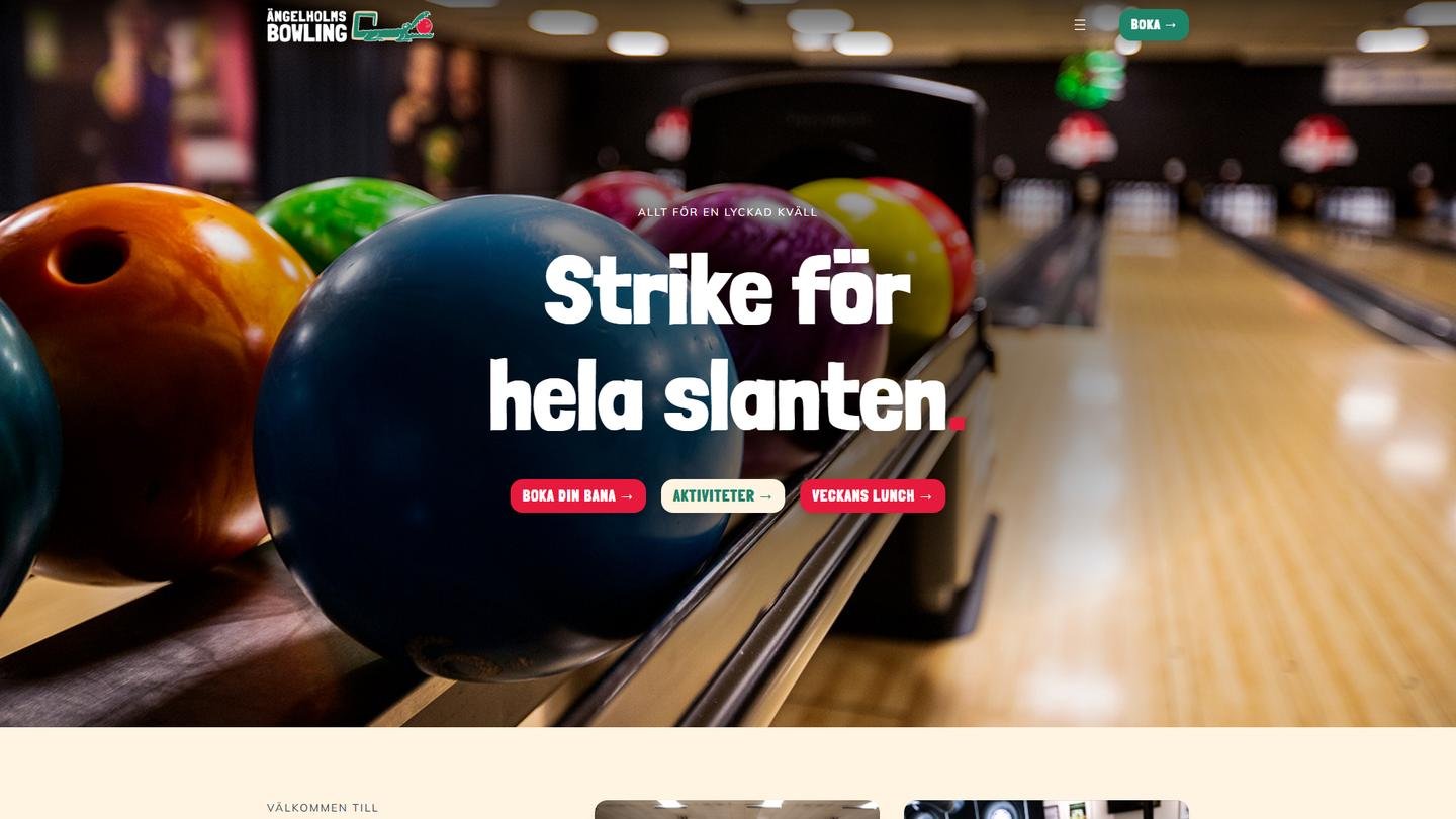 Bowlinghallen Ängelholm - Bowlinghall interiör