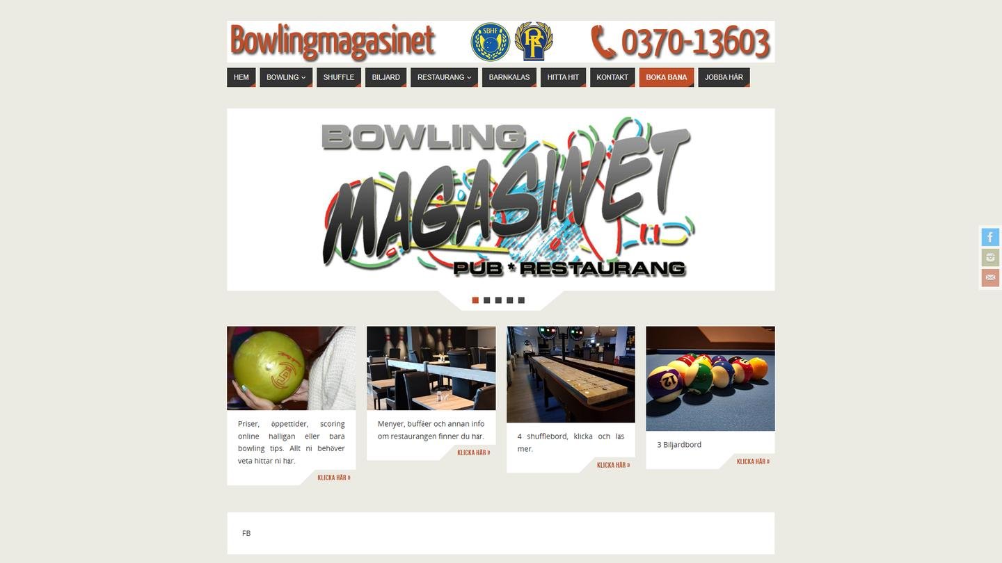 Bowlingmagasinet i Värnamo AB - Bowlinghall interiör