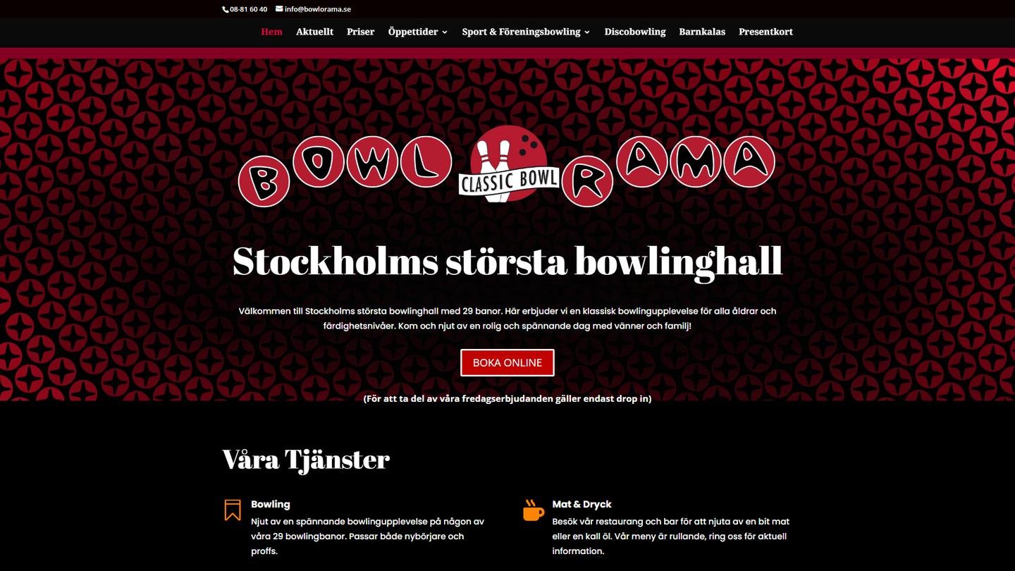 Bowlorama (Mälarhallen) - Bowlinghall interiör