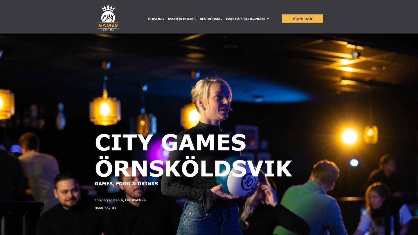 City Games - Bowlinghall interiör
