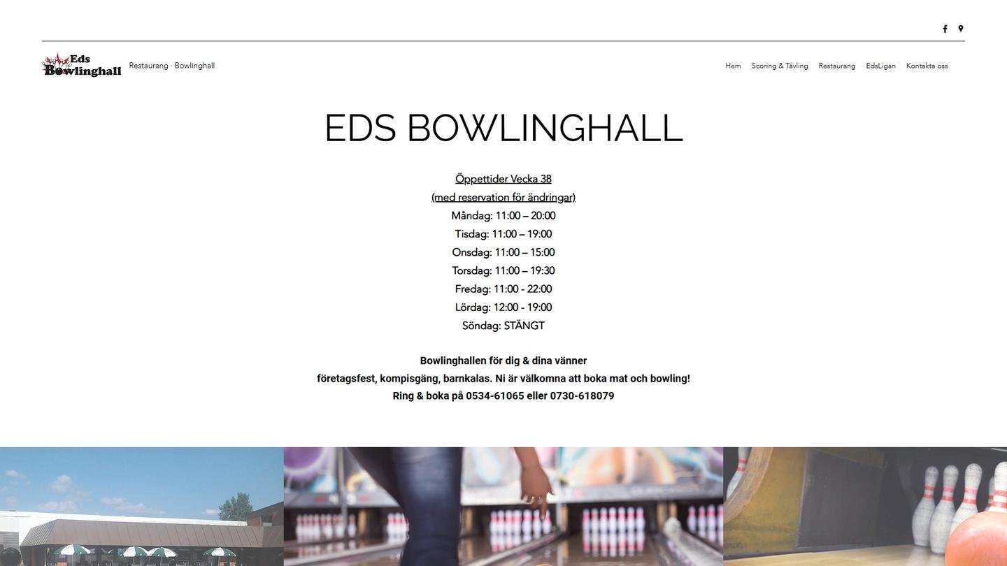 Eds Bowlinghall - Bowlinghall interiör