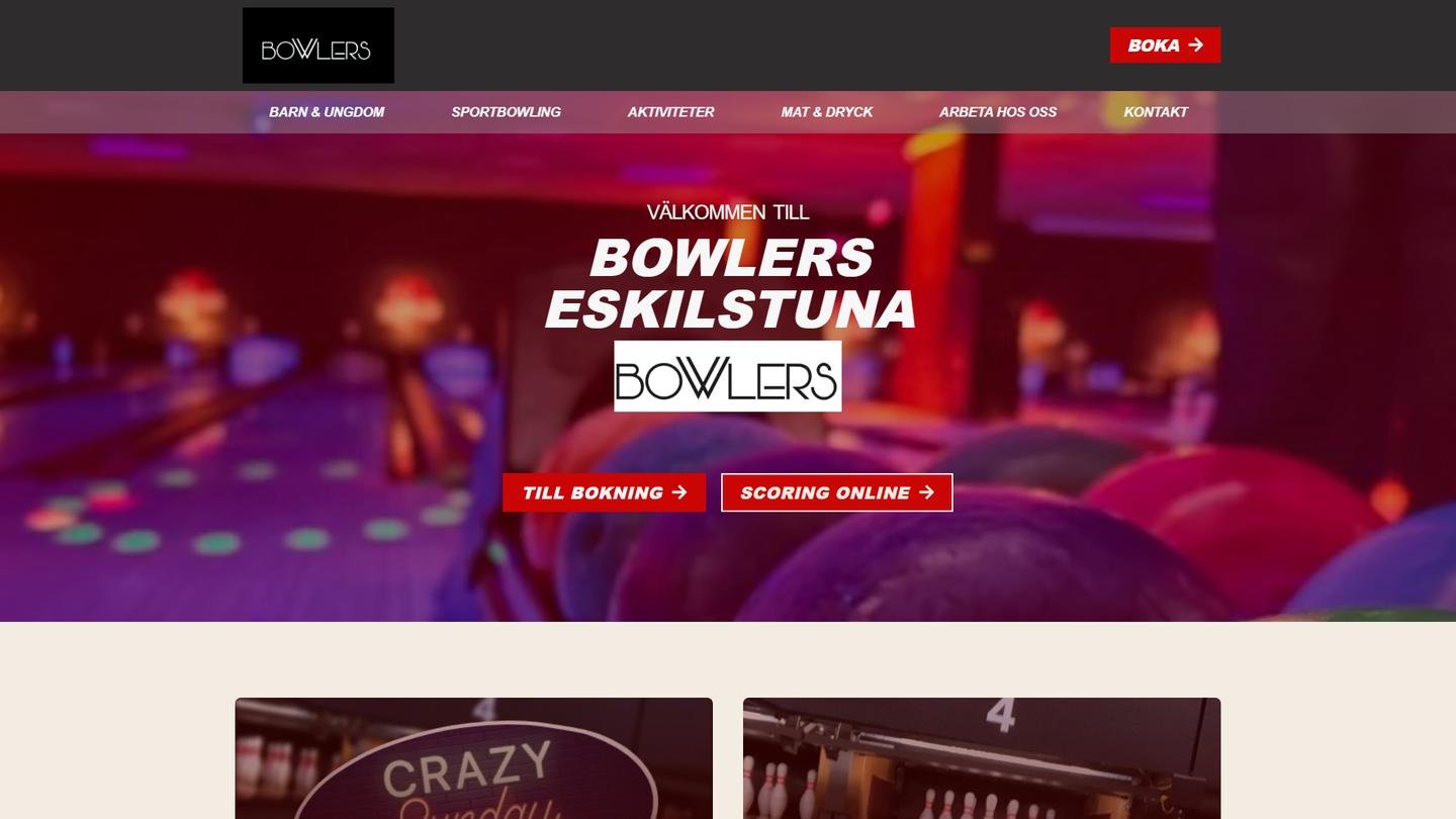 Eskilstuna Bowlingcenter - Bowlinghall interiör