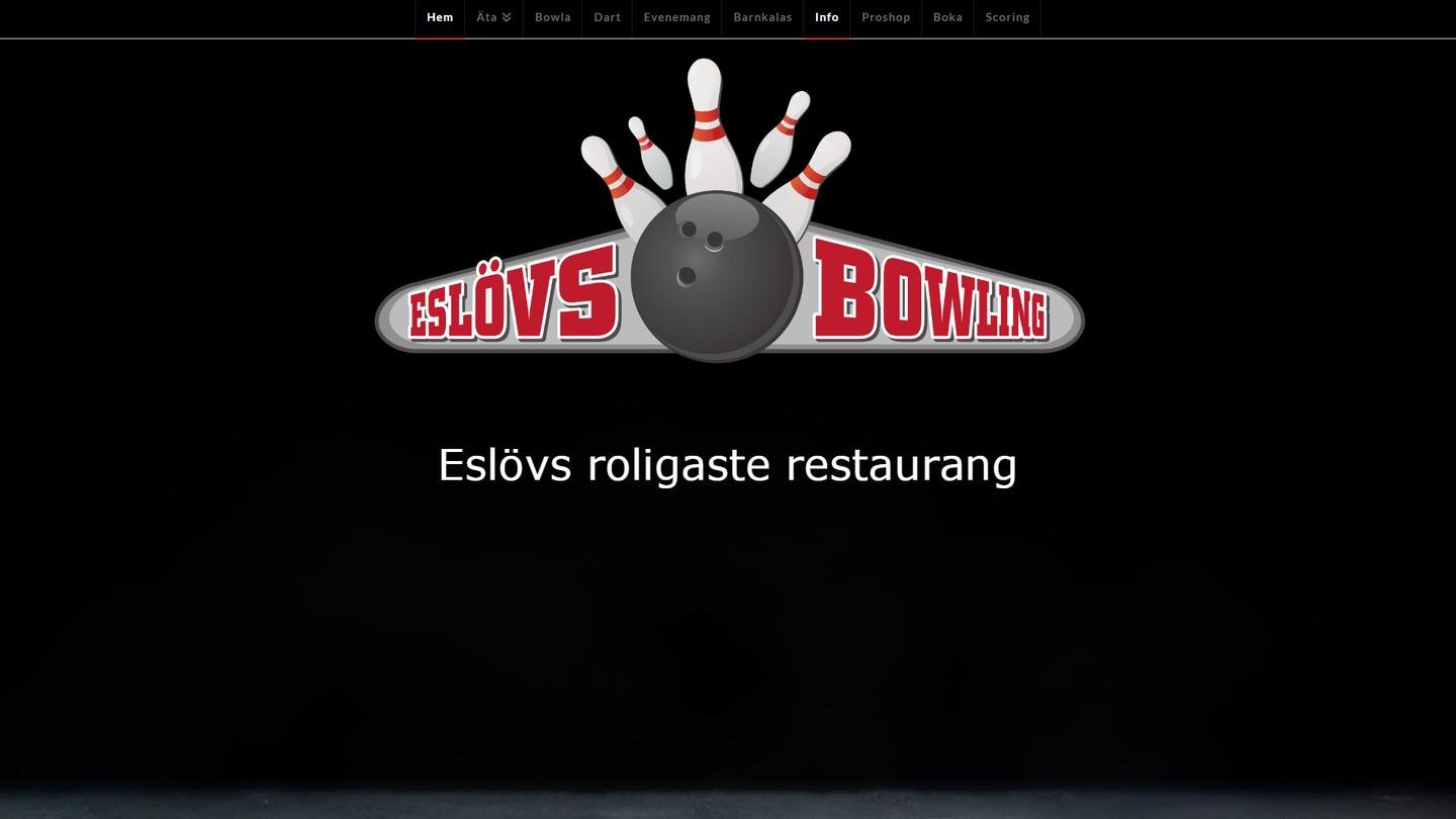 Eslövs Bowlinghall - Bowlinghall interiör