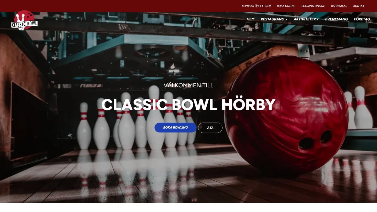 Hörby Bowlinghall - Bowlinghall interiör