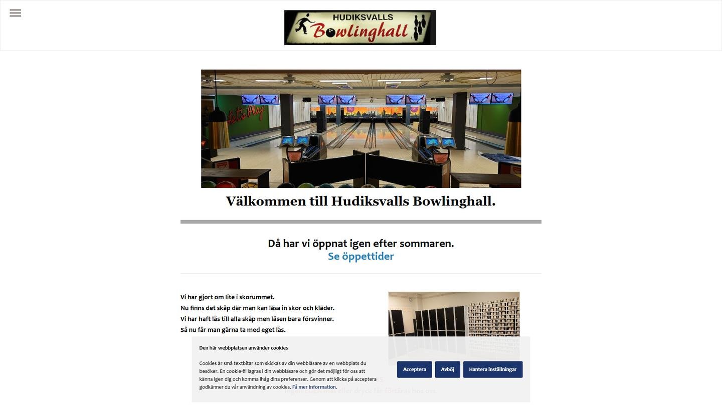 Hudiksvalls Bowllinghall - Bowlinghall interiör