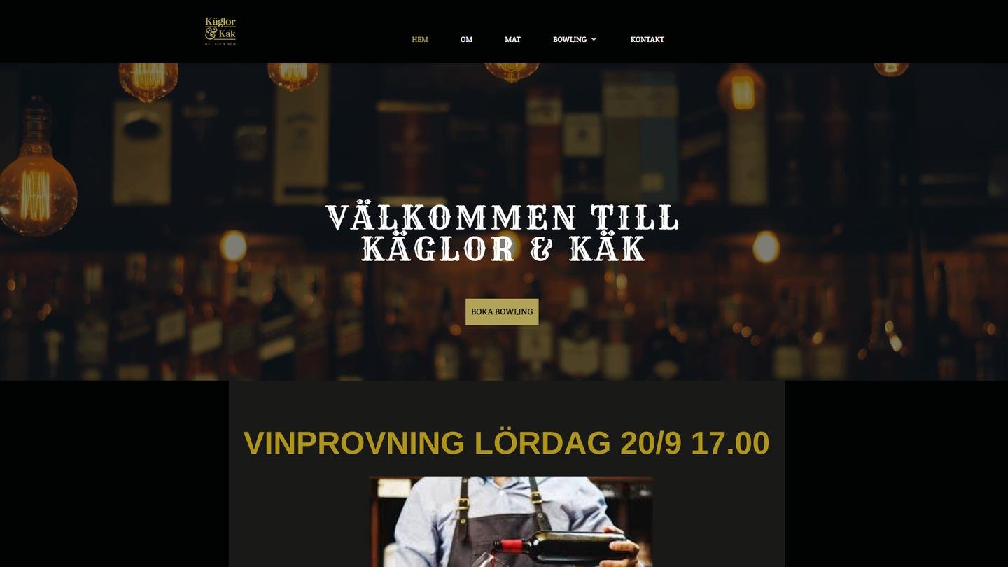 Käglor & Kök - Bowlinghall interiör