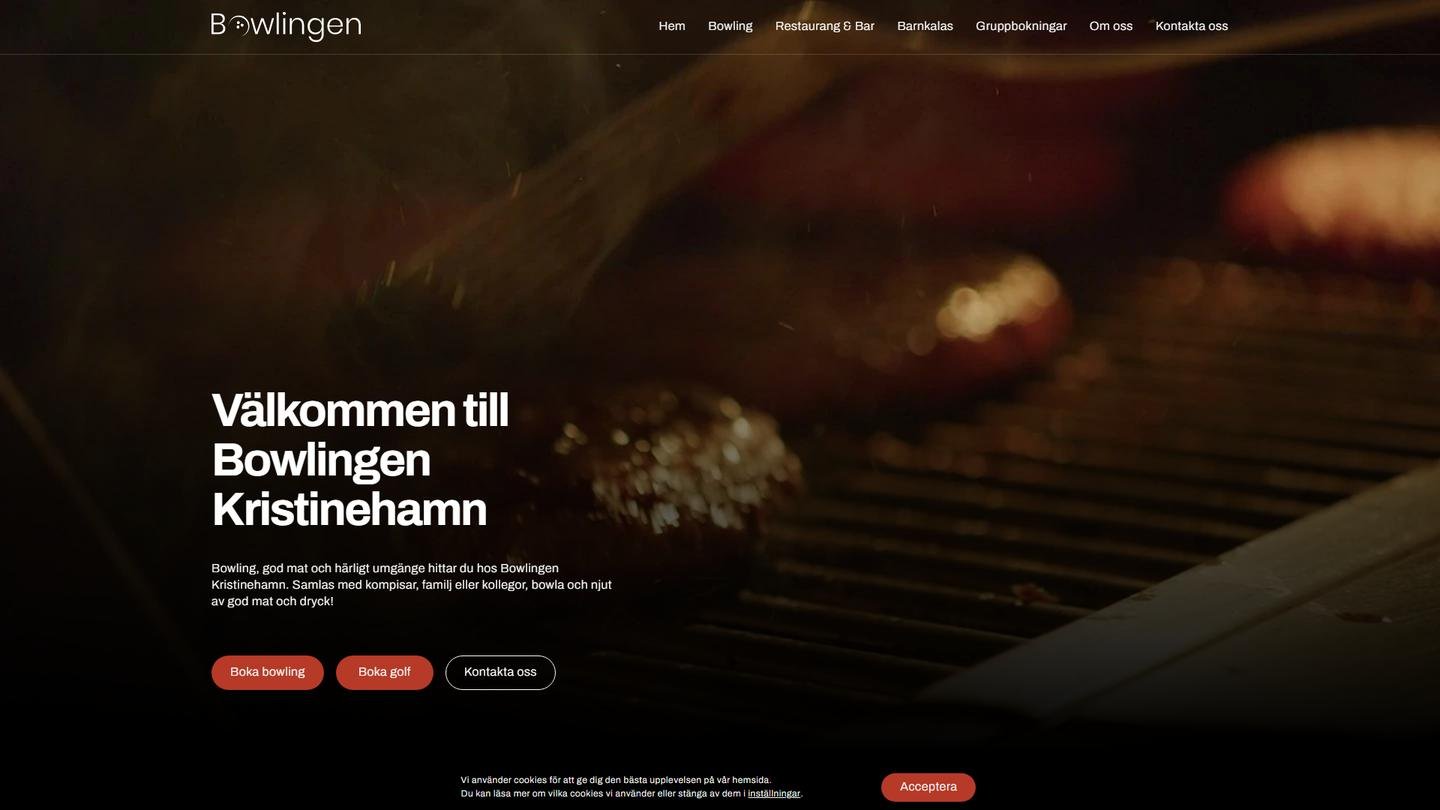 Kristinehamns bowling - Bowlinghall interiör