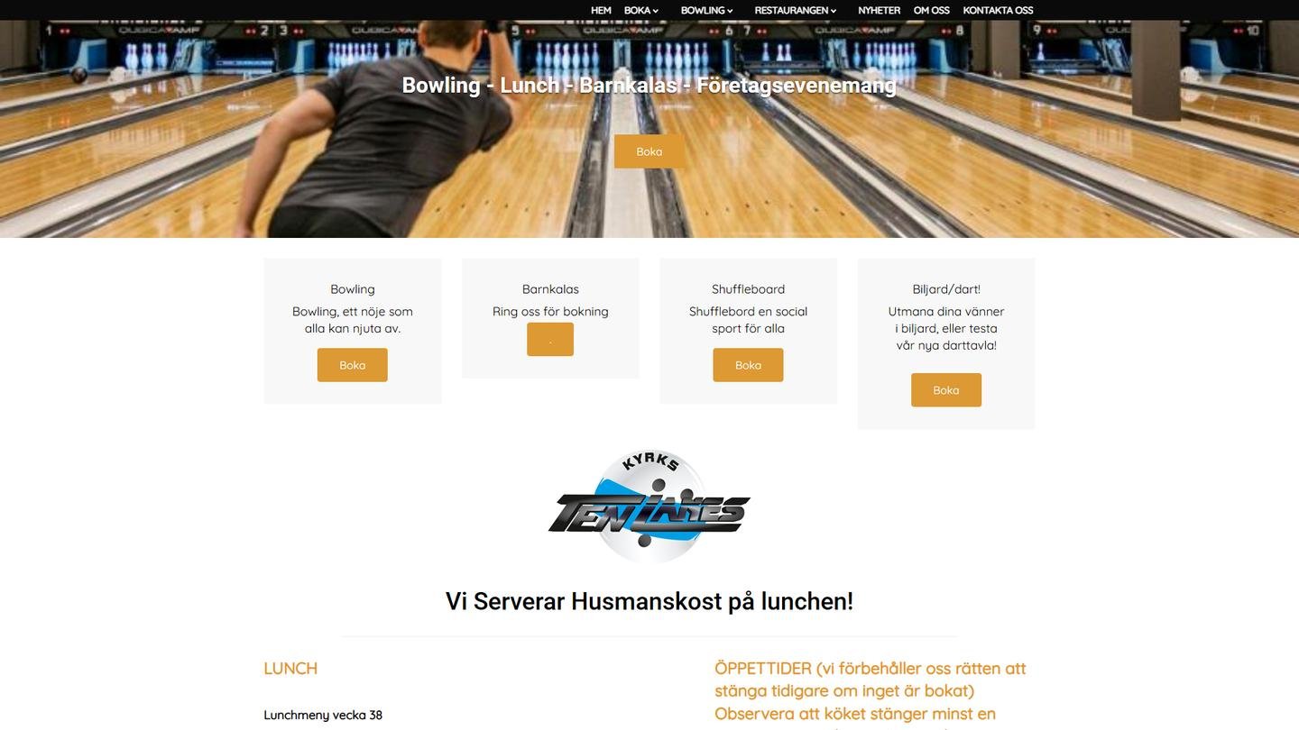 Kyrks Ten Lanes - Bowlinghall interiör
