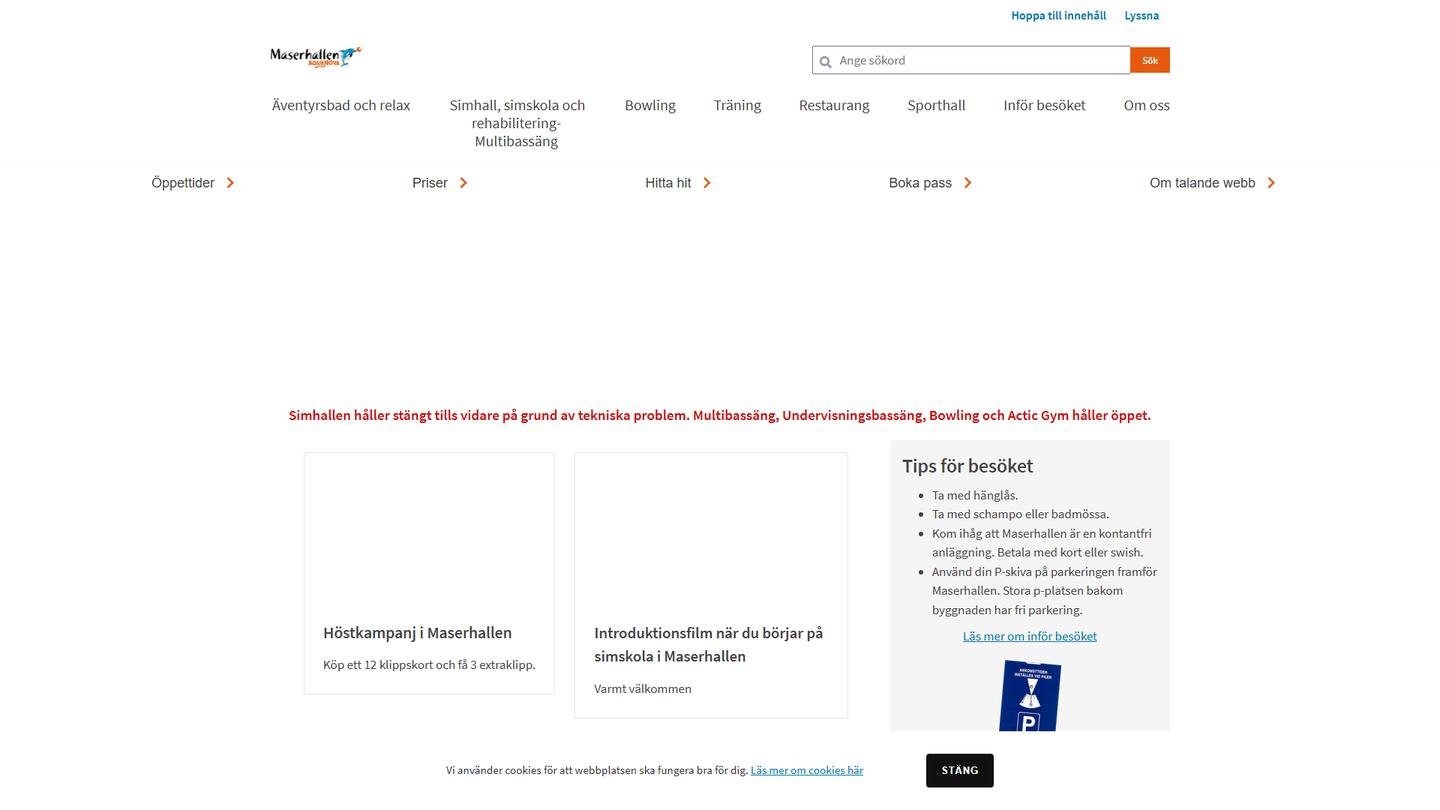 Maserhallens bowling - Bowlinghall interiör