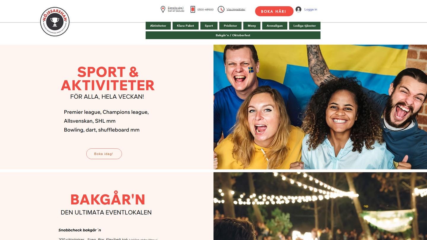 Nöjesarenan - Bowlinghall interiör