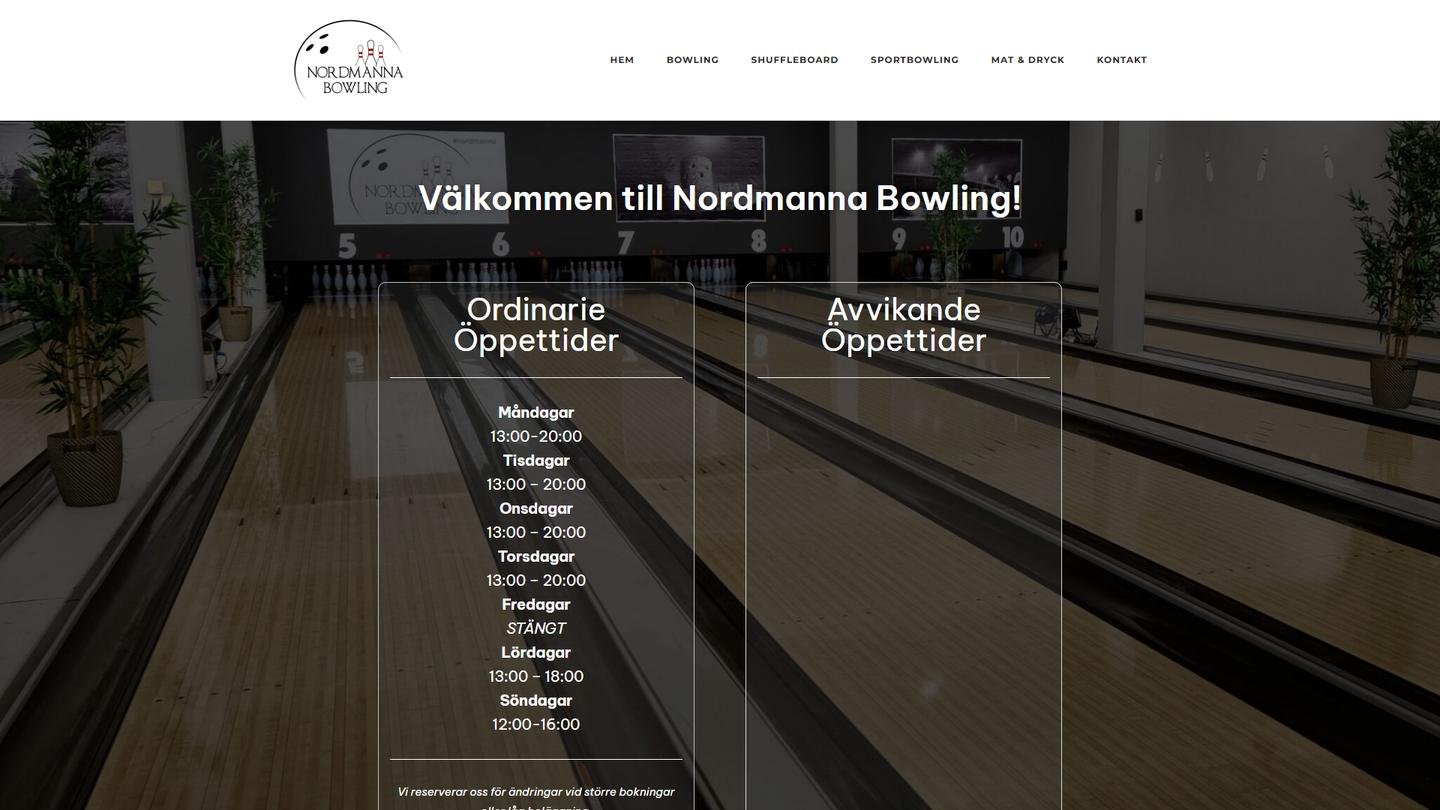 Nordmanna Bowling - Bowlinghall interiör