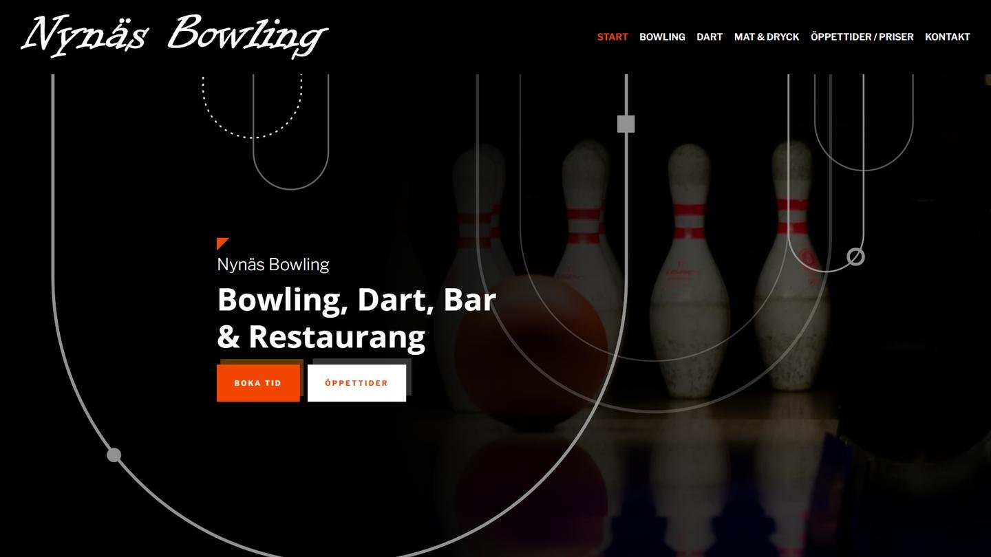 Nynäs Bowling & Restaurang - Bowlinghall interiör