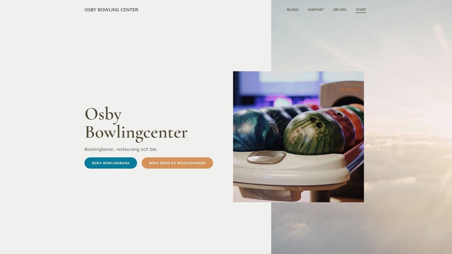 Osby Bowlingcenter - Bowlinghall interiör