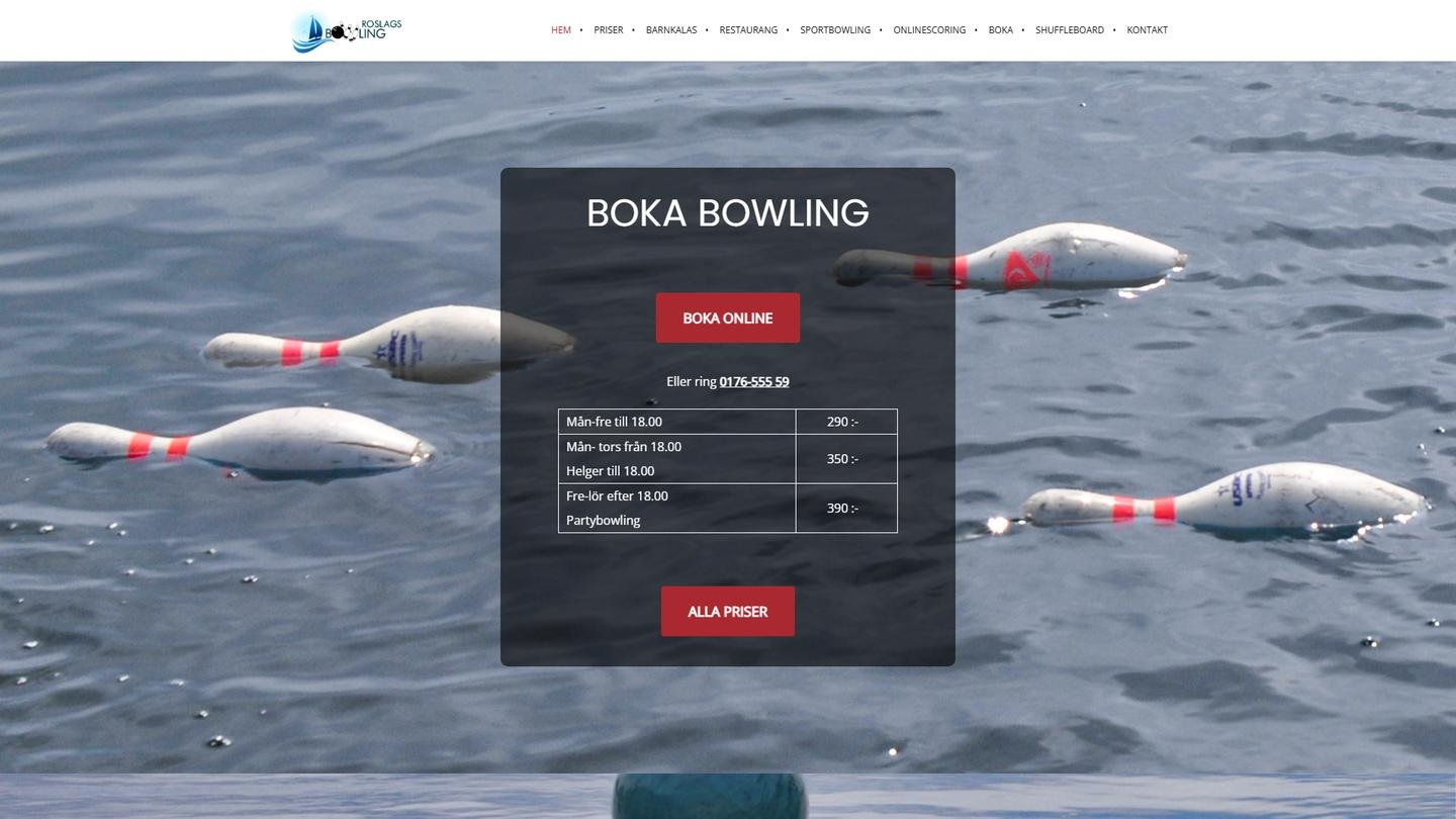 Roslagsbowling - Bowlinghall interiör