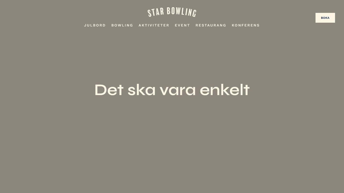 STAR - Bowlinghall interiör