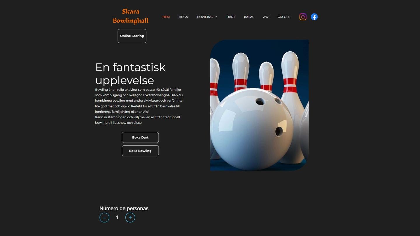 Skara Bowlinghall - Bowlinghall interiör