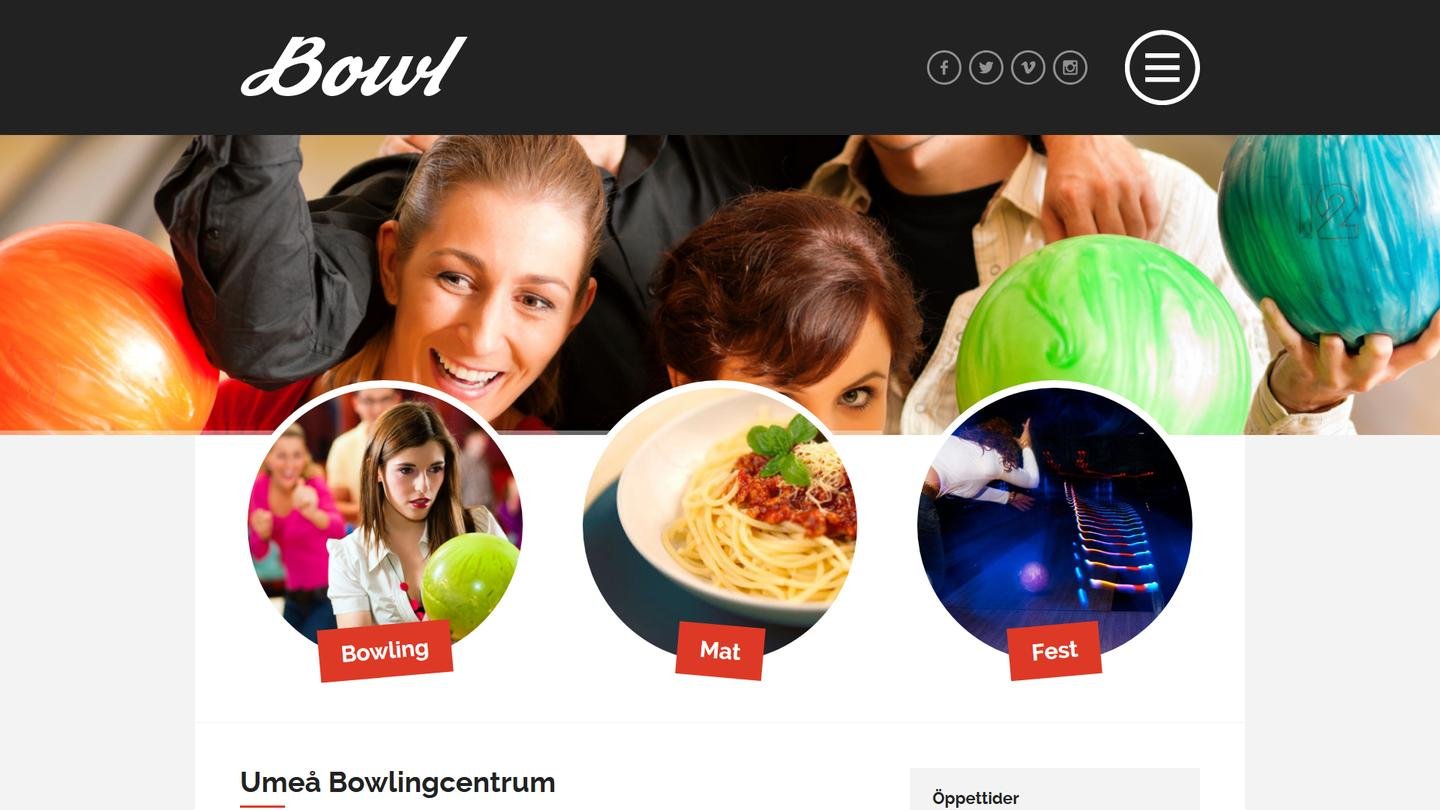 Umeå Bowlingcentrum - Bowlinghall interiör