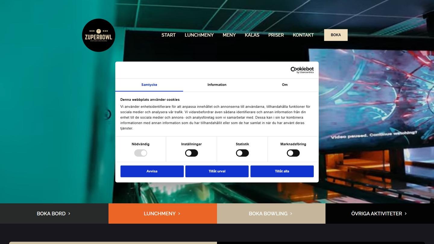 Zuperbowl AB - Bowlinghall interiör